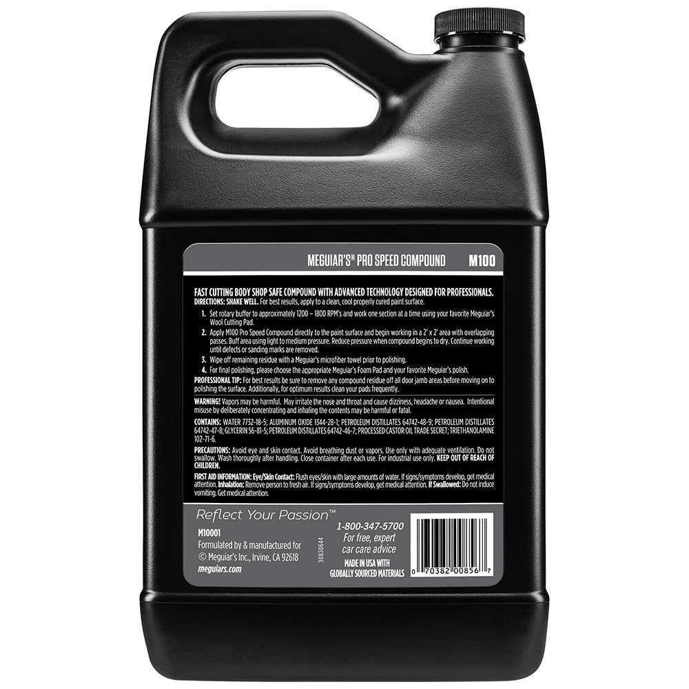 Meguiar's Mirror Glaze Pro Speed Compound M100, 1 Gallon