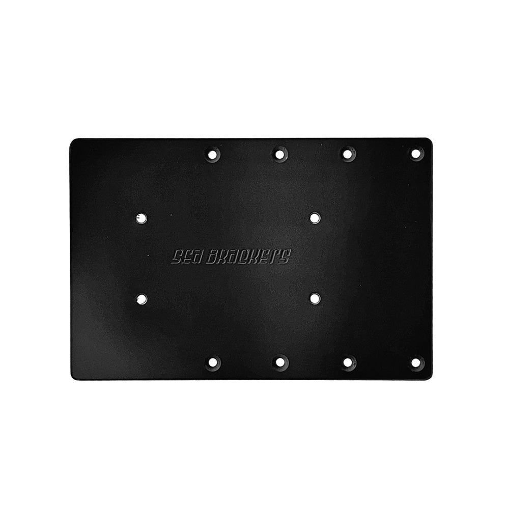 Sea Brackets 12" Trolling Motor Mount Plate for Garmin Force Kraken, Black