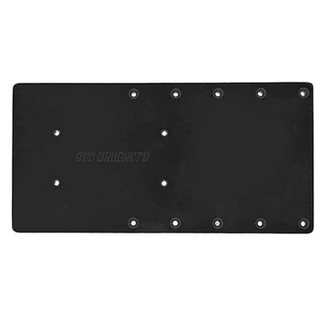 Sea Brackets 16" Straight Trolling Motor Plate for Garmin Kraken – Black