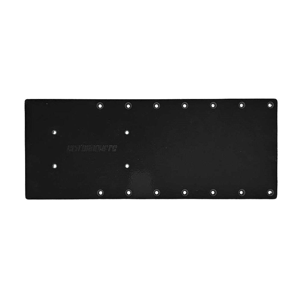 Sea Brackets 18" Straight Trolling Motor Plate for Garmin Kraken - Black