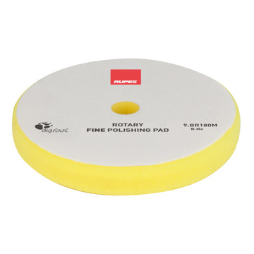 RUPES Rotary Fine Polishing Foam Pad, Yellow, 155/160 mm, 9.BR180M