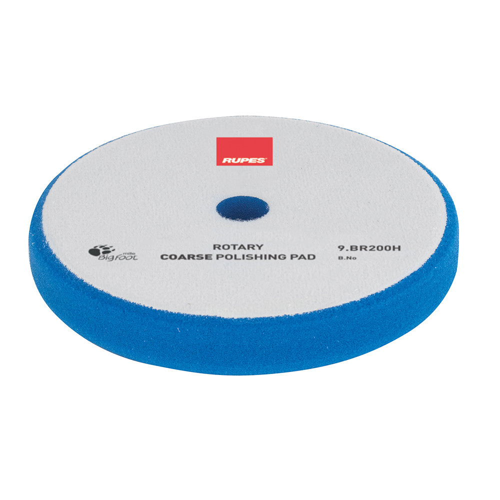 RUPES BigFoot Rotary Coarse Foam Pad, 175-180mm Blue, Made in Italy