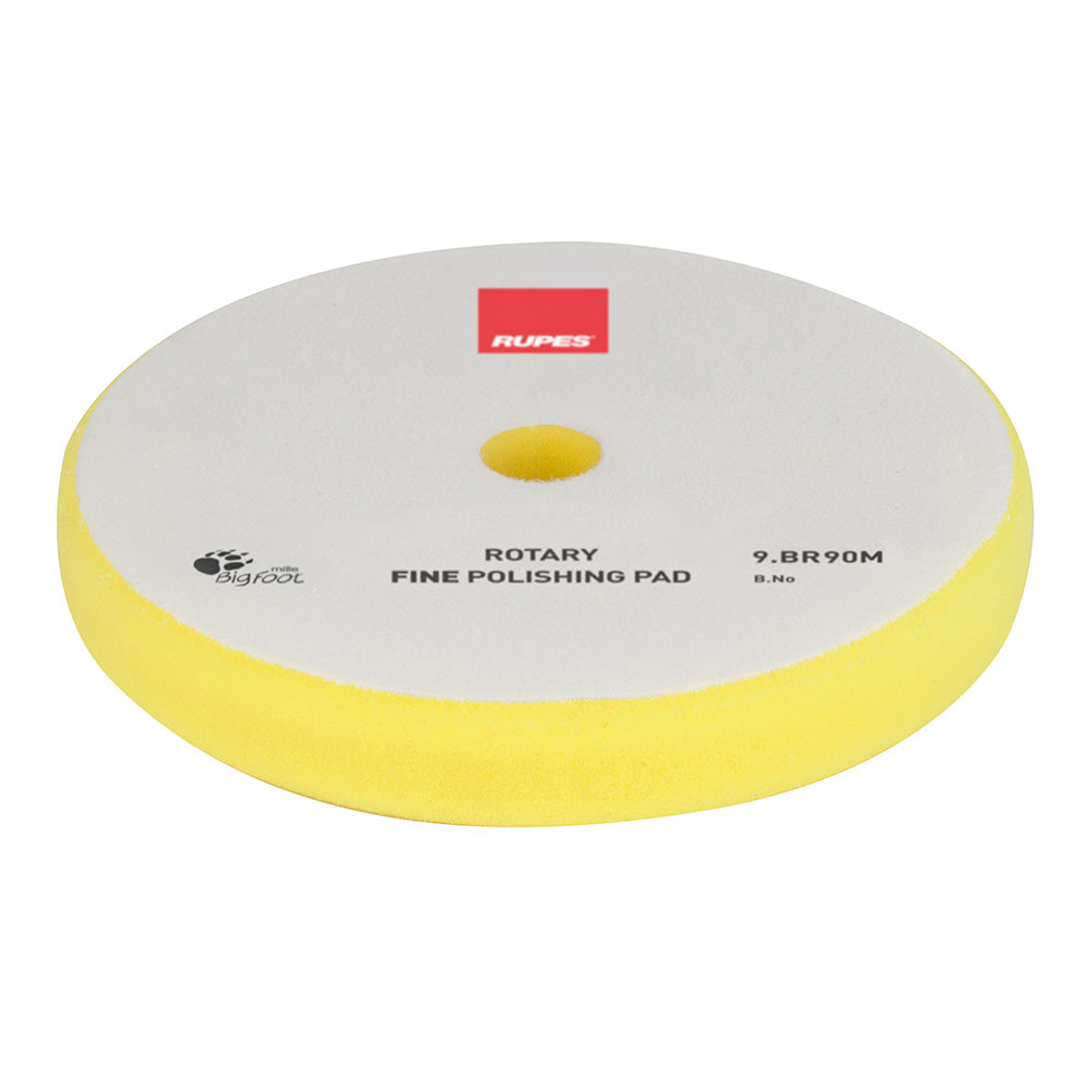 RUPES Rotary Fine Polishing Foam Pad, 75/90mm - Yellow