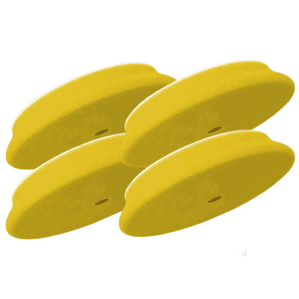 RUPES D-A Fine Finishing Foam Pad, 70mm Yellow (4-Pack) - Made in Italy