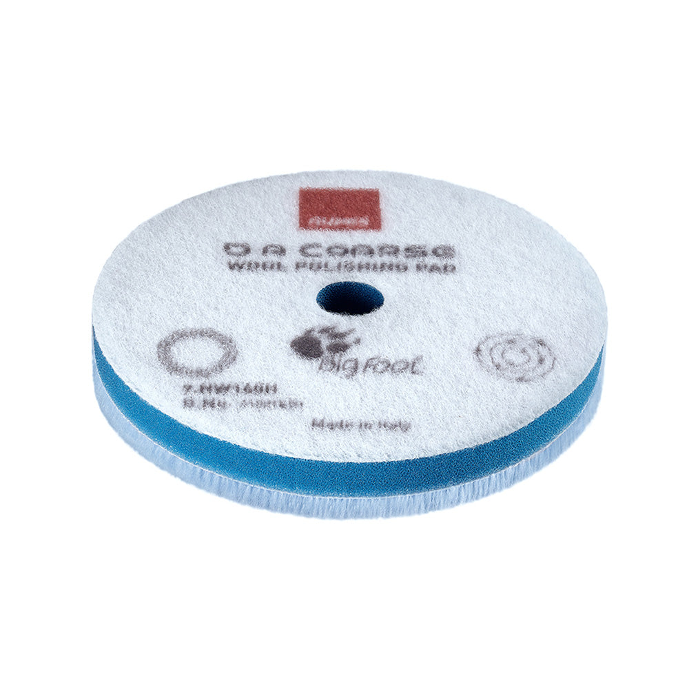 RUPES D-A Coarse Wool Polishing Pad, 160mm - Blue