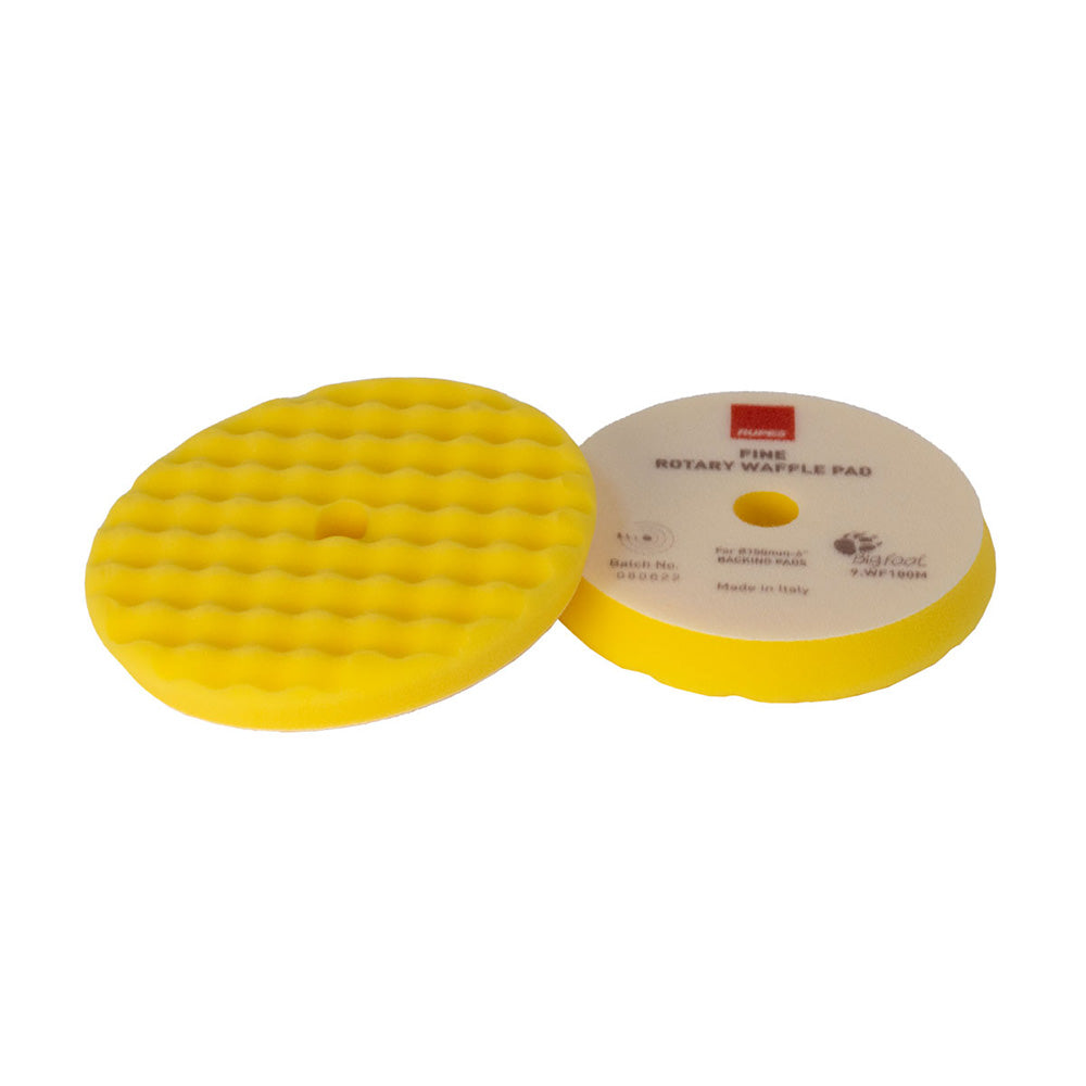RUPES 200mm Yellow Waffle Fine Polishing Pad, Rotary Polisher Compatible