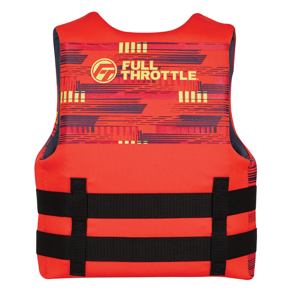 Full Throttle Youth Rapid-Dry Flex-Back Life Jacket, USCG Approved (50-90 lbs)