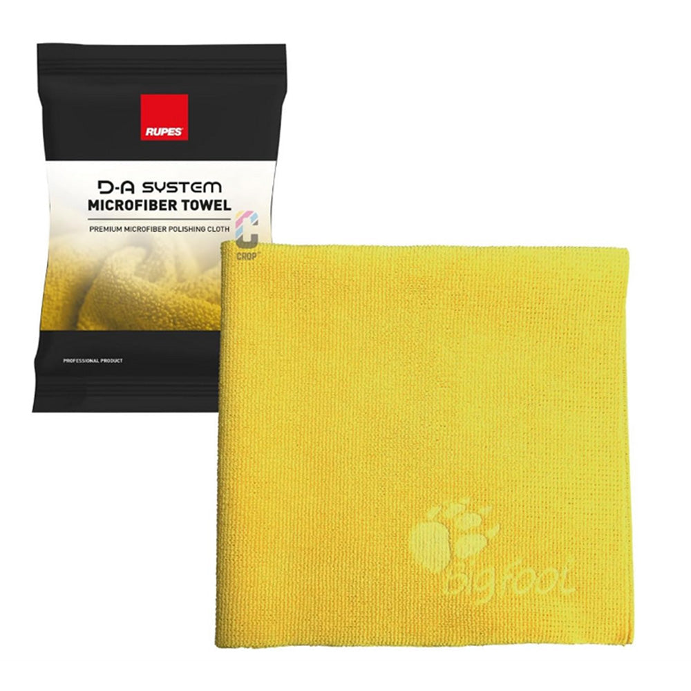 RUPES D-A System Microfiber Towel, 16x16 Yellow