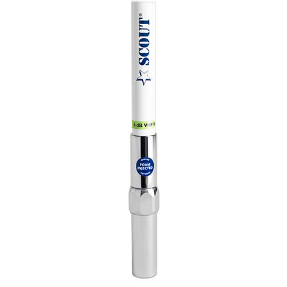 Scout 8' QuickFit White VHF Antenna - 6dB Gain, 5M Cable