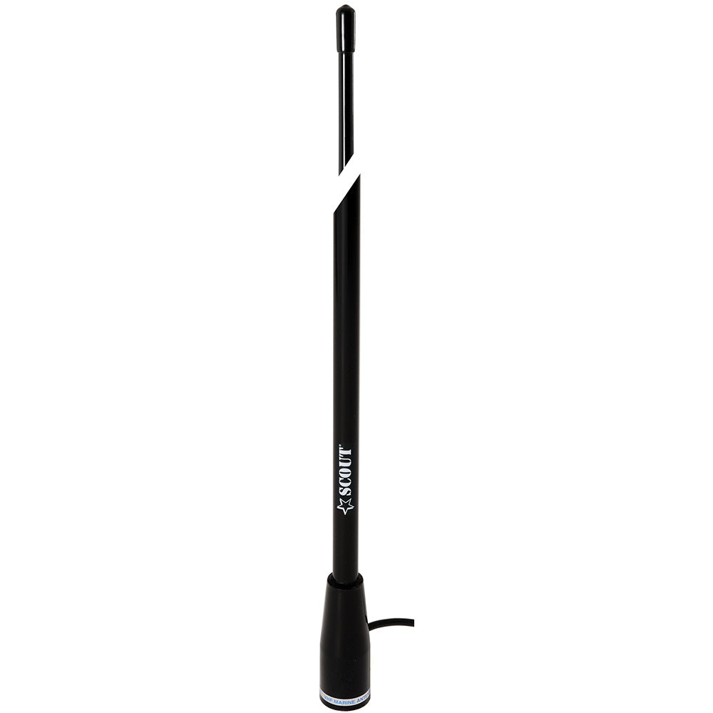Scout 5' VHF Marine Antenna, 3dB Gain, 100% Waterproof, Black