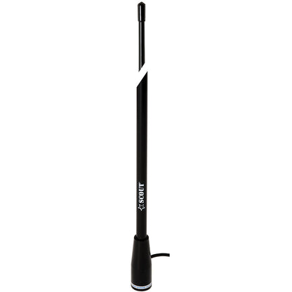 Scout 5' VHF Marine Antenna, 3dB Gain, 100% Waterproof, Black