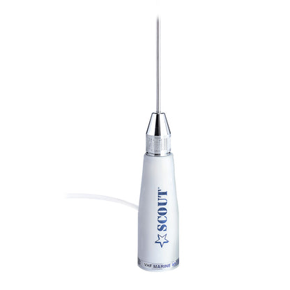 Scout VHF Whip Antenna, 3.3' Stainless Steel, 3dB Gain, 5m RG-58 Cable