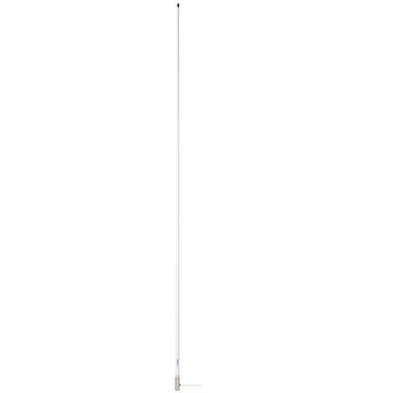 Scout 8' White VHF Antenna, 6dB Gain, Stainless Steel Ferrule