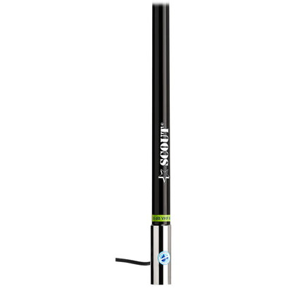 Scout KS-43 Black Edition 8' VHF Marine Antenna, 6dB Gain – Made in Italy