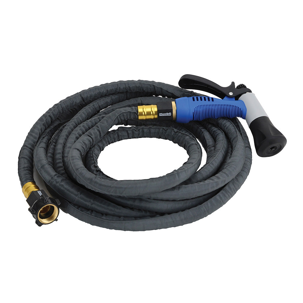 HoseCoil 20' Stainless Steel PRO Hose Kit with Boat Bumper Nozzle