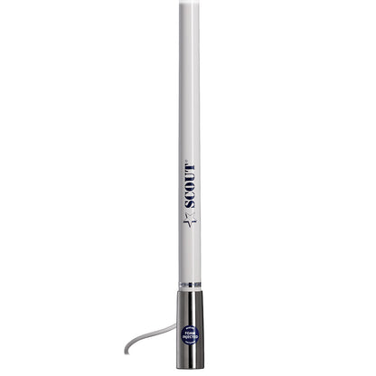 Scout Titan Series 4' White VHF Antenna, 3dB – Made in Italy, IP69 Waterproof