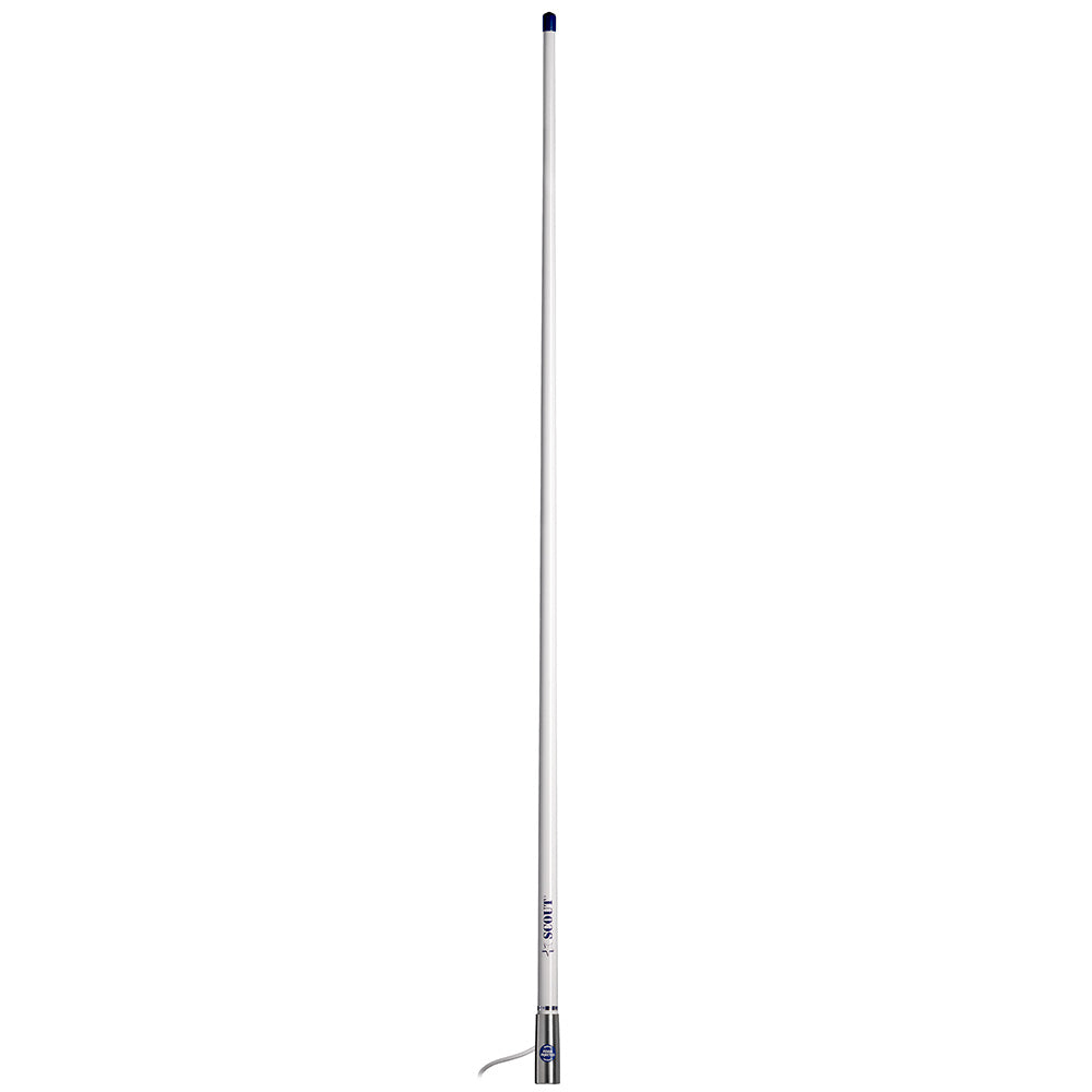 Scout Titan Series 4' White VHF Antenna, 3dB – Made in Italy, IP69 Waterproof