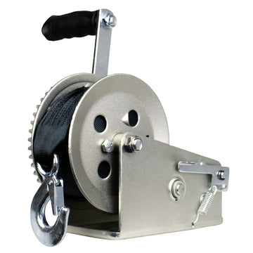 Powerwinch Utility Series Winch 2,500lb, 2 Speed, 8" Crank Arm - Zinc