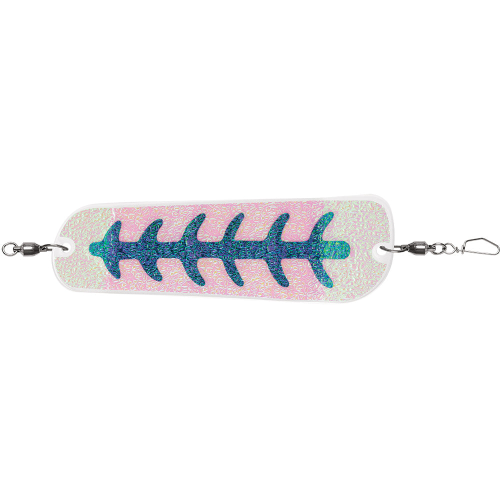Luhr-Jensen Money Roll Flasher, 8-1/4 inch - Pearl Blue Skeleton