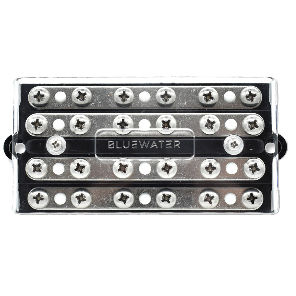 Bluewater RGB Busbar, 100 Amp, 1/4" Stainless Steel Studs