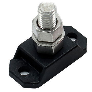 Bluewater 3/8" Power Post, Black – High-Current Cable Termination