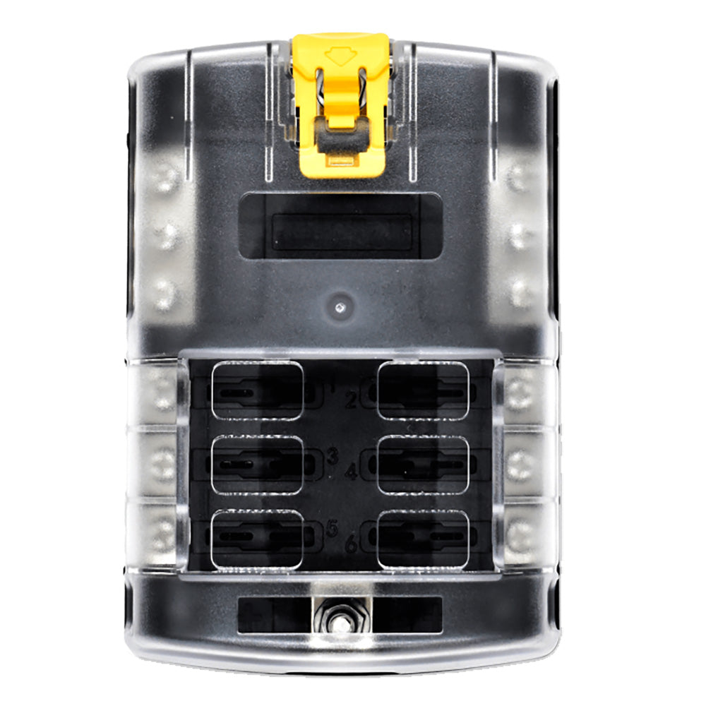 Bluewater 3200-3003-006 6 Position Fuse Block ATC, 100A 48V DC