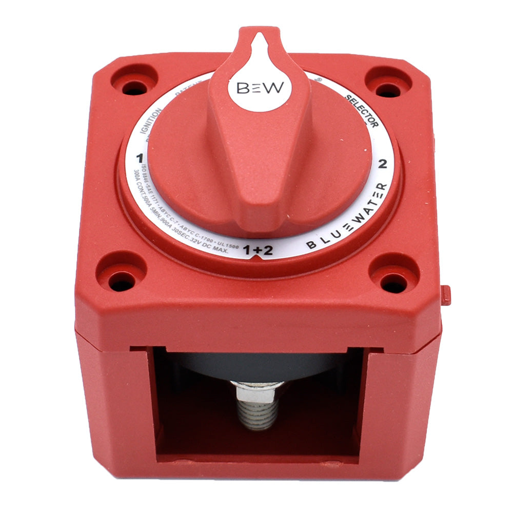 Bluewater 9800-007-11 Off/1/2/Both Battery Switch - Surface Mount - Red