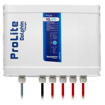 Dolphin Charger ProLite Charger 4 Bank, 12V – 40A – UL & ABYC Compliant
