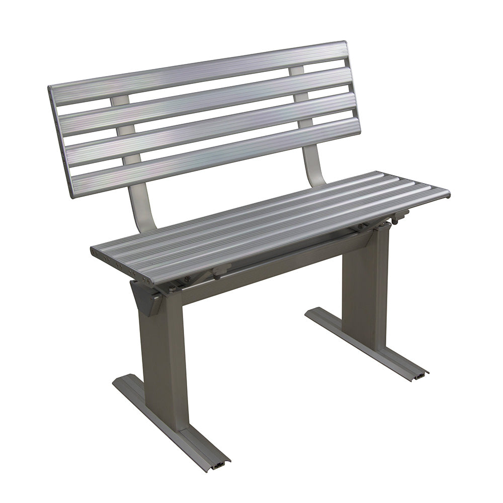 Springfield Marine Aluminum Dock Bench, Weather-Resistant