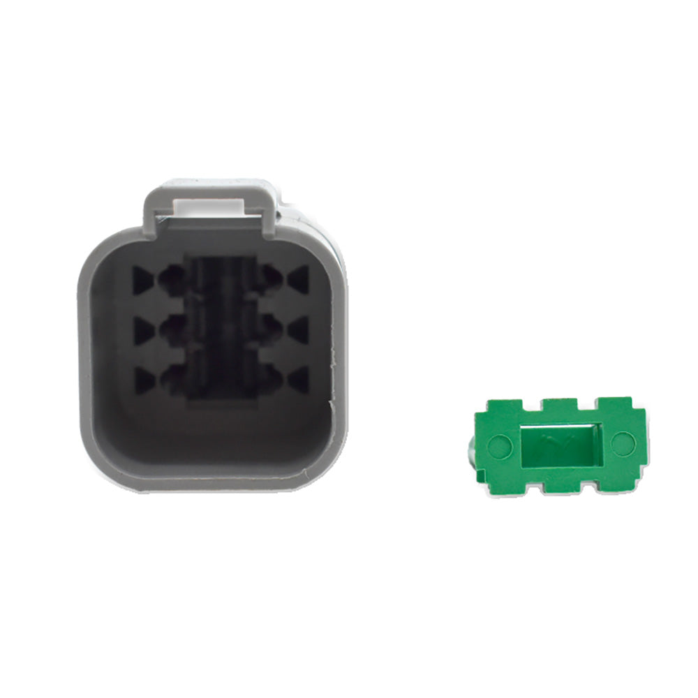 Bluewater 6-Position Male Deutsch Connector with Wedge Lock, DT04-6P