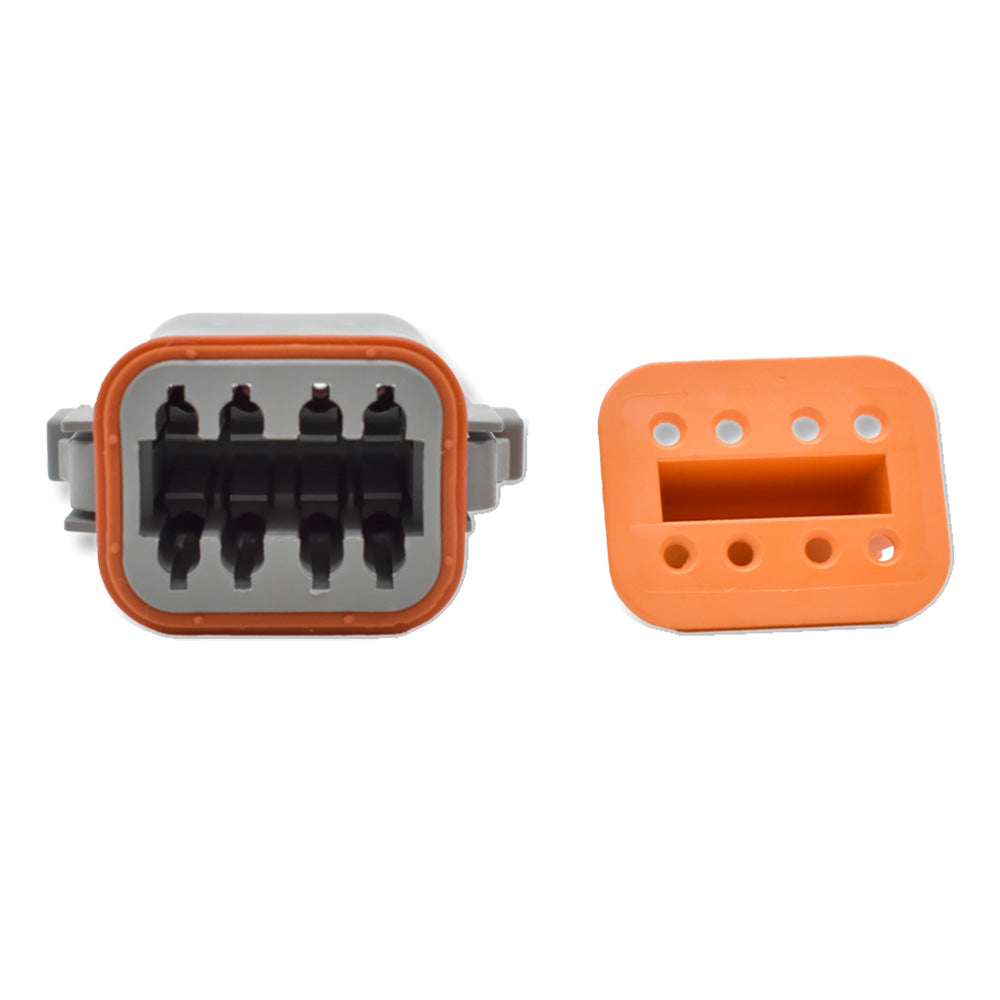 Bluewater 8-Position Female Deutsch Connector with Wedge Lock, DT06-08SA