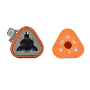 Bluewater DT Series 3-Position Female Deutsch Connector, 13A – Pack of 100