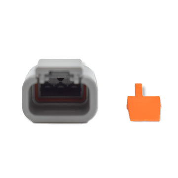 Bluewater 3-Position DTM Male Connector with Wedge Lock, 100-Pack