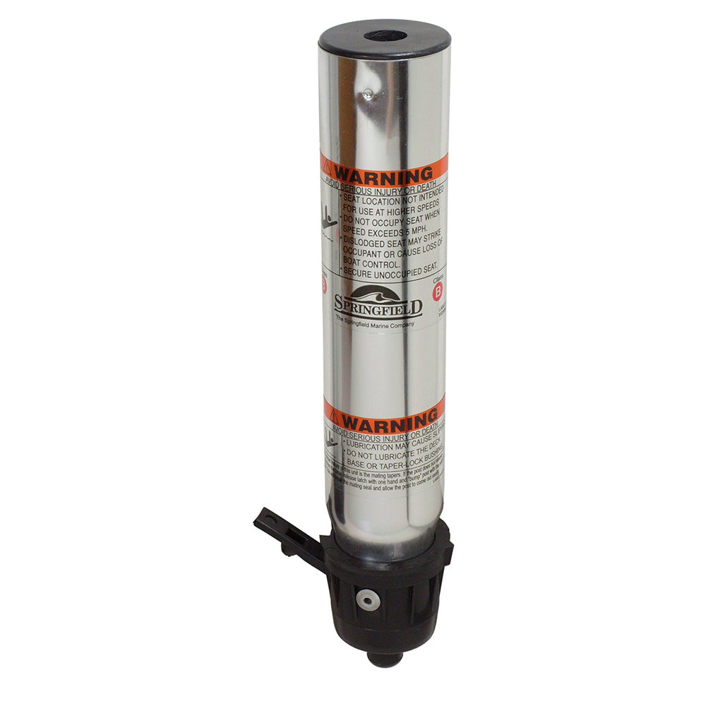 Springfield Marine Trac-Lock Hi-Lo Fixed-Height Post, 13" Anodized Aluminum