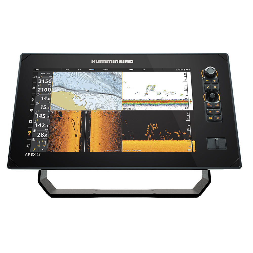 Humminbird APEX 13 VX MSI+ Chartplotter/Fishfinder, 13.3" Full-HD Touchscreen