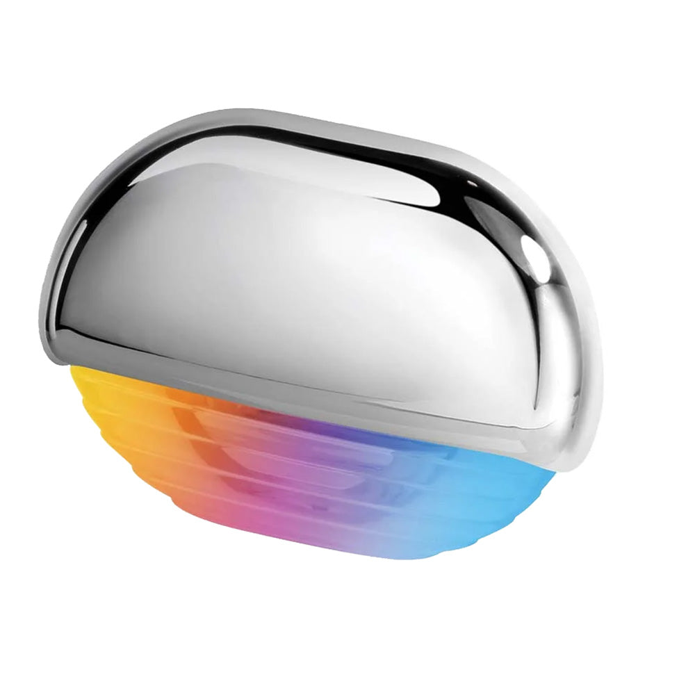 Hella Marine Apelo RGB Step Lamp, Chrome Cap, RGB LED