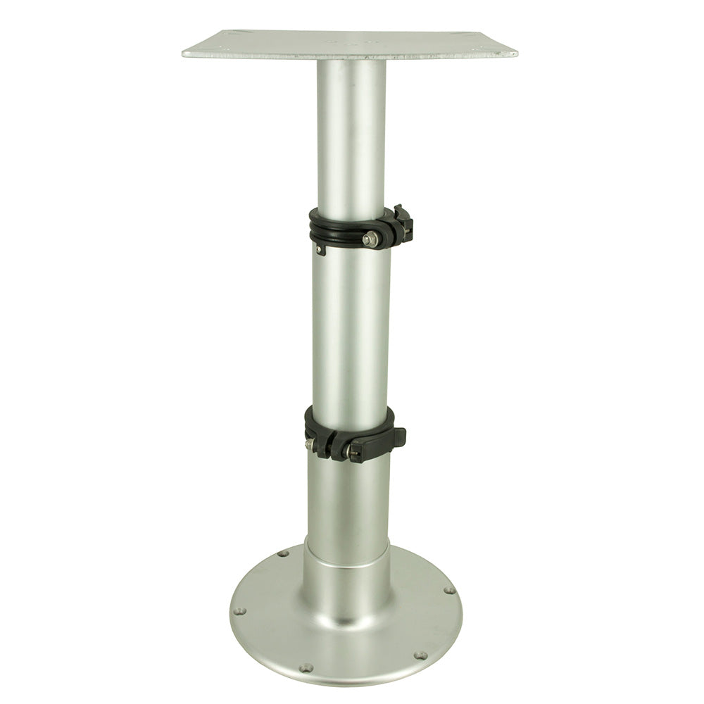 Springfield Marine 3-Stage Adjustable Table Pedestal, 14-28" - Clear Anodized