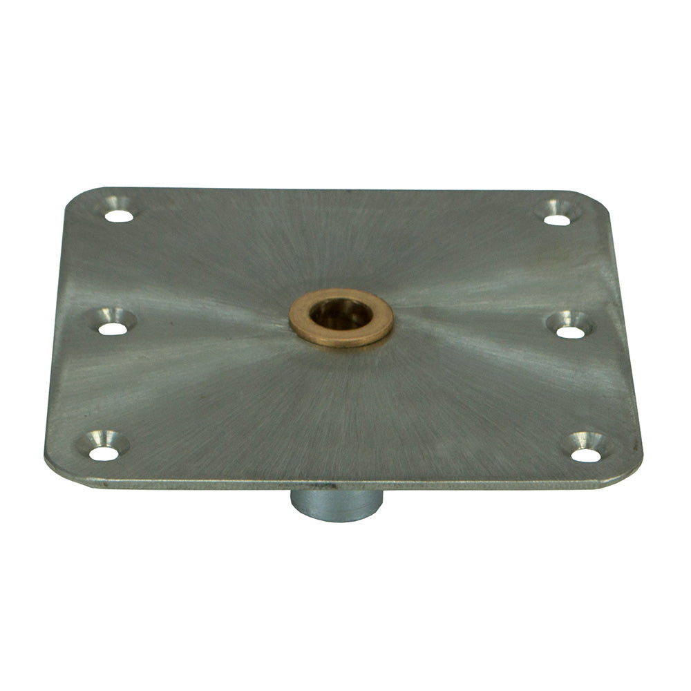 Springfield Marine KingPin™ Standard Square Steel Base, 7"x7", Satin Finish