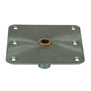 Springfield Marine KingPin™ Standard Square Steel Base, 7"x7", Satin Finish