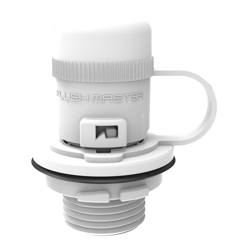 Flushmaster Flush Port Quick Connect, Mercury White