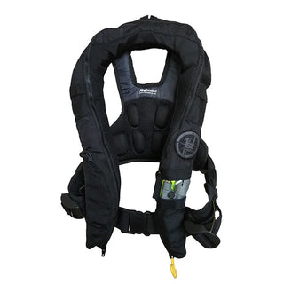 First Watch Auto/Manual Convertible 38g Inflatable PFD, Black – USCG Approved