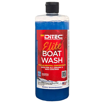 DiTEC Elite Boat Wash, 32 oz Concentrate – pH-Neutral, MARPOL Compliant