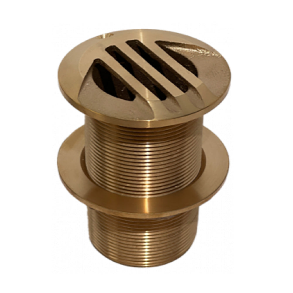 GROCO 1-Inch Slotted Hi Speed Thru-Hull, Marine Grade Bronze with Nut
