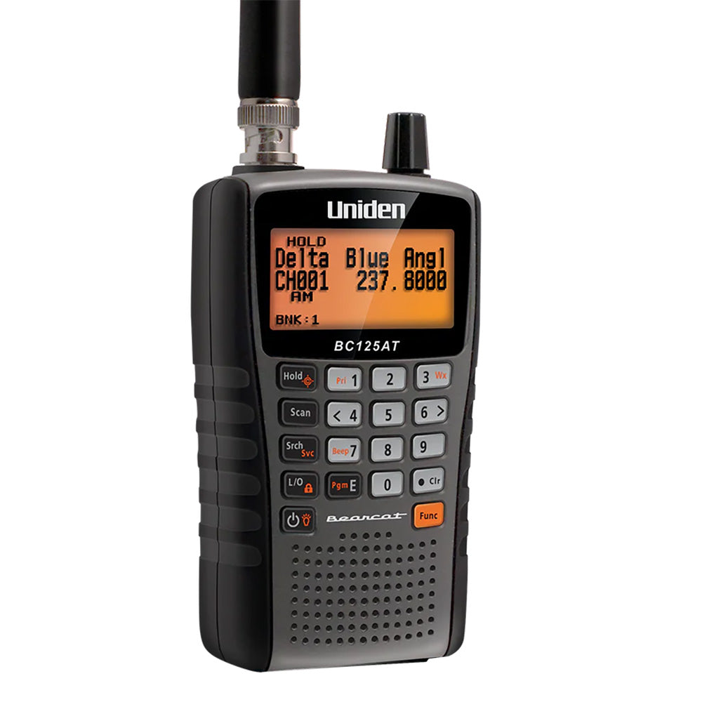 Uniden BC125AT Bearcat Handheld Scanner, 500 Alpha-Tagged Channels