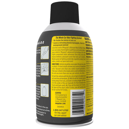 Meguiar's Ultimate Whole Car Air Re-Fresher Aerosol, Ultimate Scent with Molecular Odor Elimination