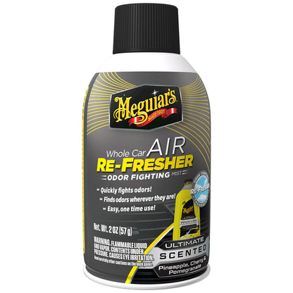Meguiar's Ultimate Whole Car Air Re-Fresher Aerosol, Ultimate Scent with Molecular Odor Elimination
