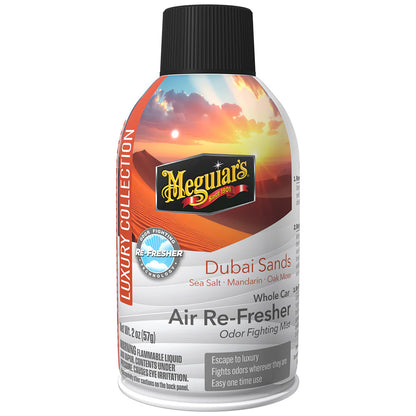 Meguiar's Whole Car Air Re-Fresher Aerosol, Dubai Sands Scent, 2 oz.