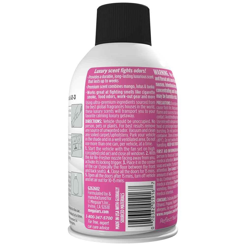 Meguiar's Whole Car Air Re-Fresher, Tropical Rainforest Scent, 2oz