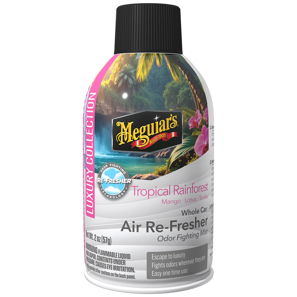 Meguiar's Whole Car Air Re-Fresher, Tropical Rainforest Scent, 2oz