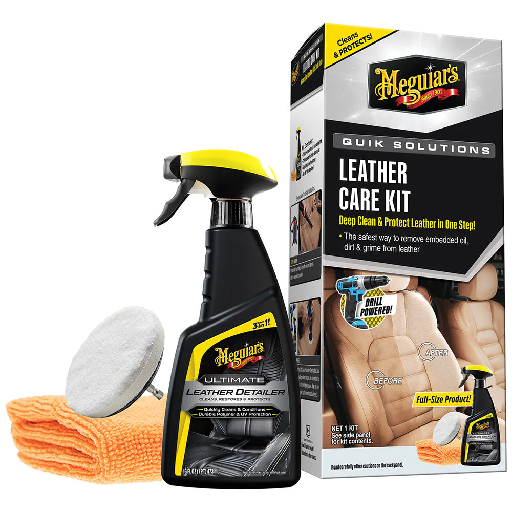 Meguiar's Quik Solutions Leather Care Kit (G55266)